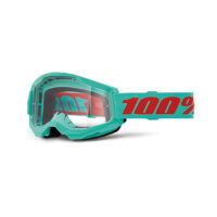 Maschera da motocross 100% Strata Maupiti con lente trasparente, protezione e comfort per gli appass.