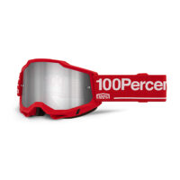 Maschera da motocross 100% Accuri 2 Wolg con lente a specchio argento. Protezione e stile per gli ap.