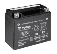 Batteria moto Yuasa YTX20HL 12V-18AH, sigillata e attivata, ideale per veicoli a motore.