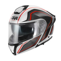 Casco modulare Givi Fibra X50 con finitura hologram, ideale per moto sportive e touring.